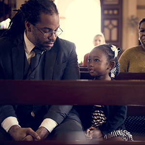 Dad and daughter and funeral visitation.