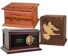 Picking a cremation urn.